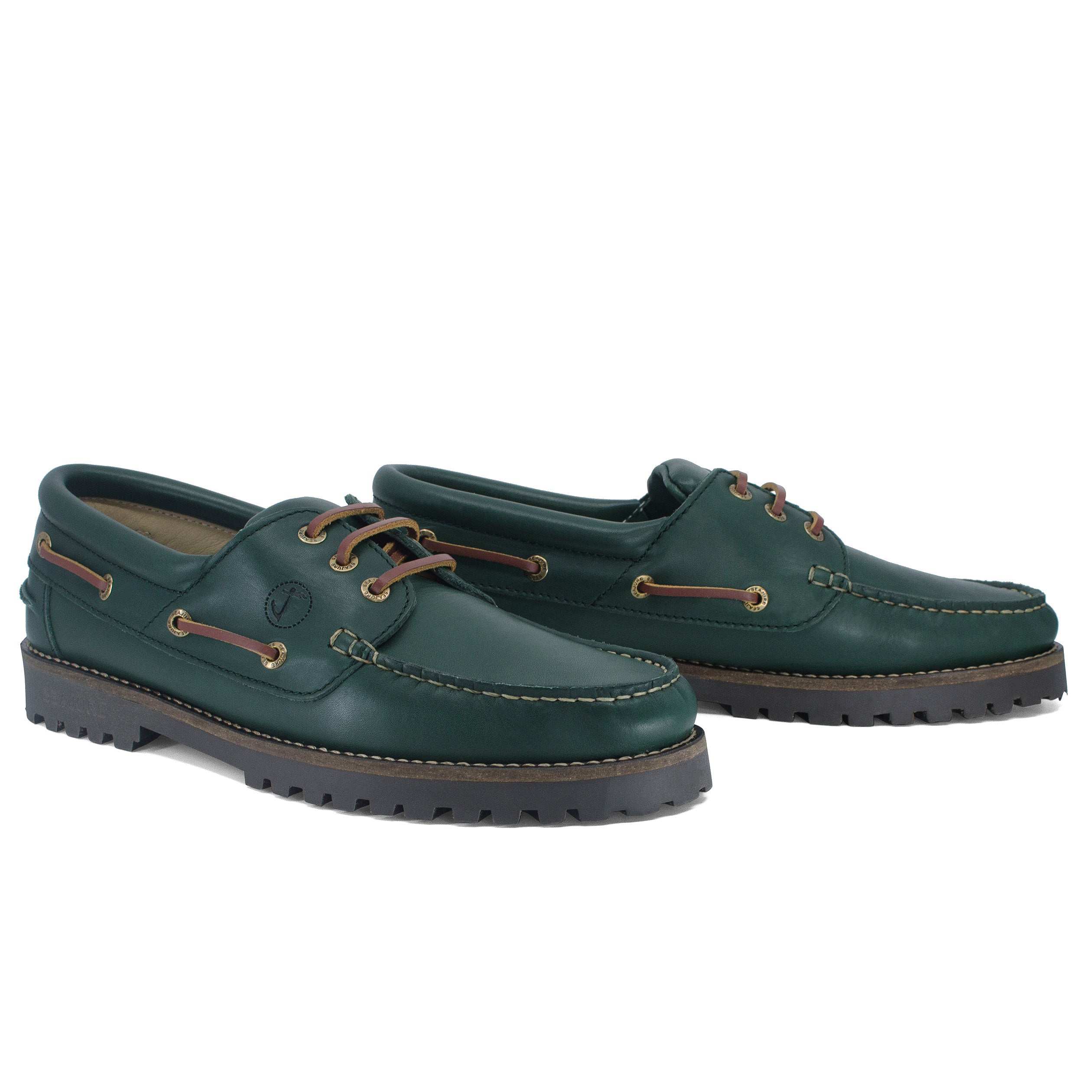 Seajure Keem Bay men boat shoe in high-quality leather, featuring a classic design and comfortable thermo rubber outsole.