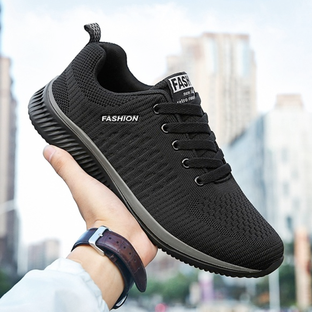 Men's Lightweight Running Sneakers featuring breathable mesh upper and cushioned insole, ideal for workouts.