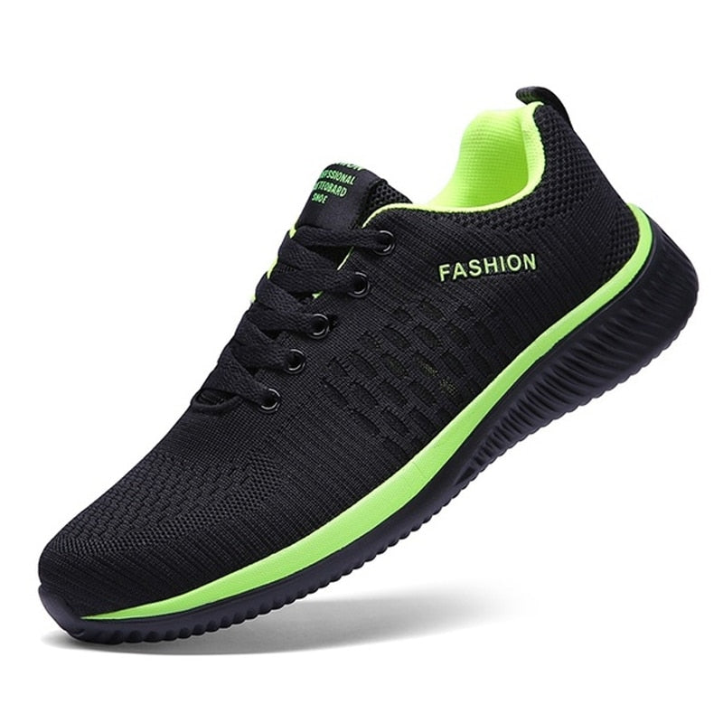 Men's Lightweight Running Sneakers featuring breathable mesh upper and cushioned insole, ideal for workouts.