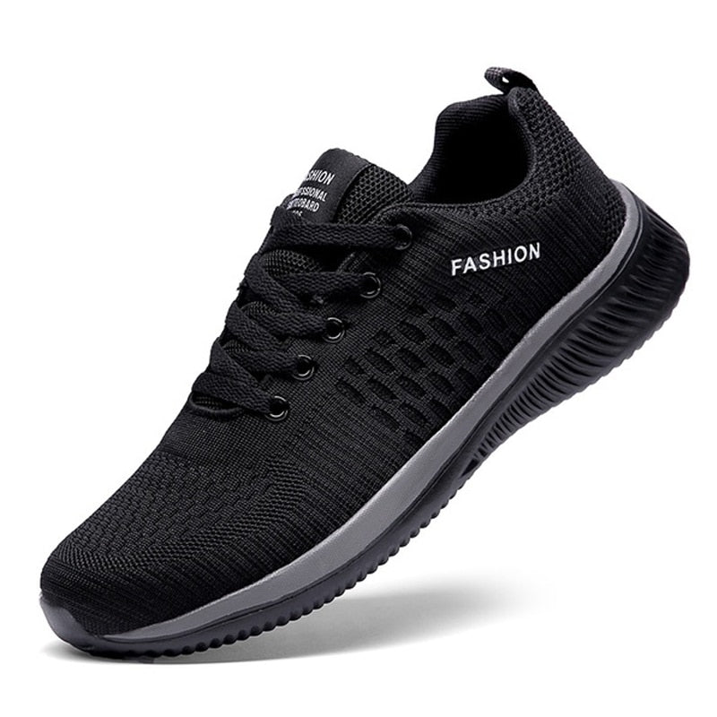 Men's Lightweight Running Sneakers featuring breathable mesh upper and cushioned insole, ideal for workouts.