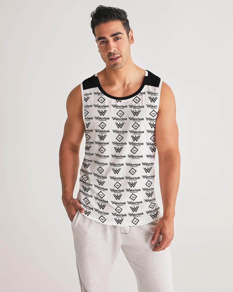 Men's Wakerlook Sports Tank featuring a soft polyblend fabric, rib-knit trim, and deep-cut armholes, perfect for active lifestyles.