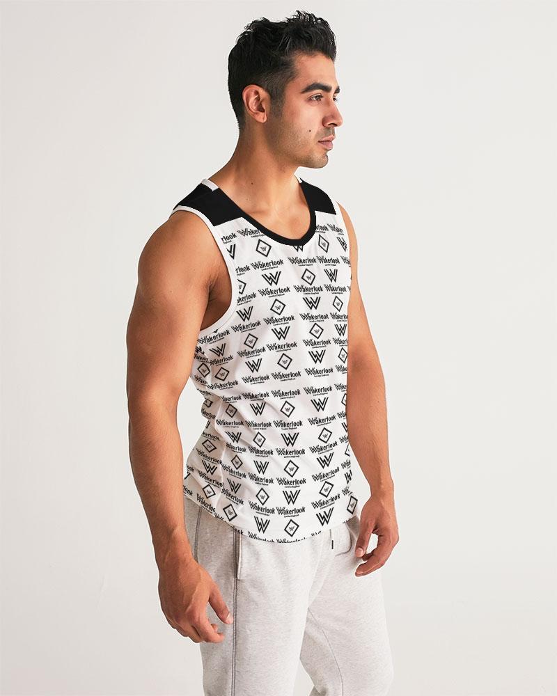 Men's Wakerlook Sports Tank featuring a soft polyblend fabric, rib-knit trim, and deep-cut armholes, perfect for active lifestyles.