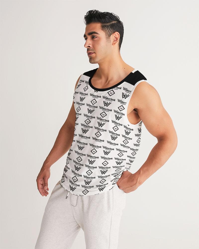 Men's Wakerlook Sports Tank featuring a soft polyblend fabric, rib-knit trim, and deep-cut armholes, perfect for active lifestyles.