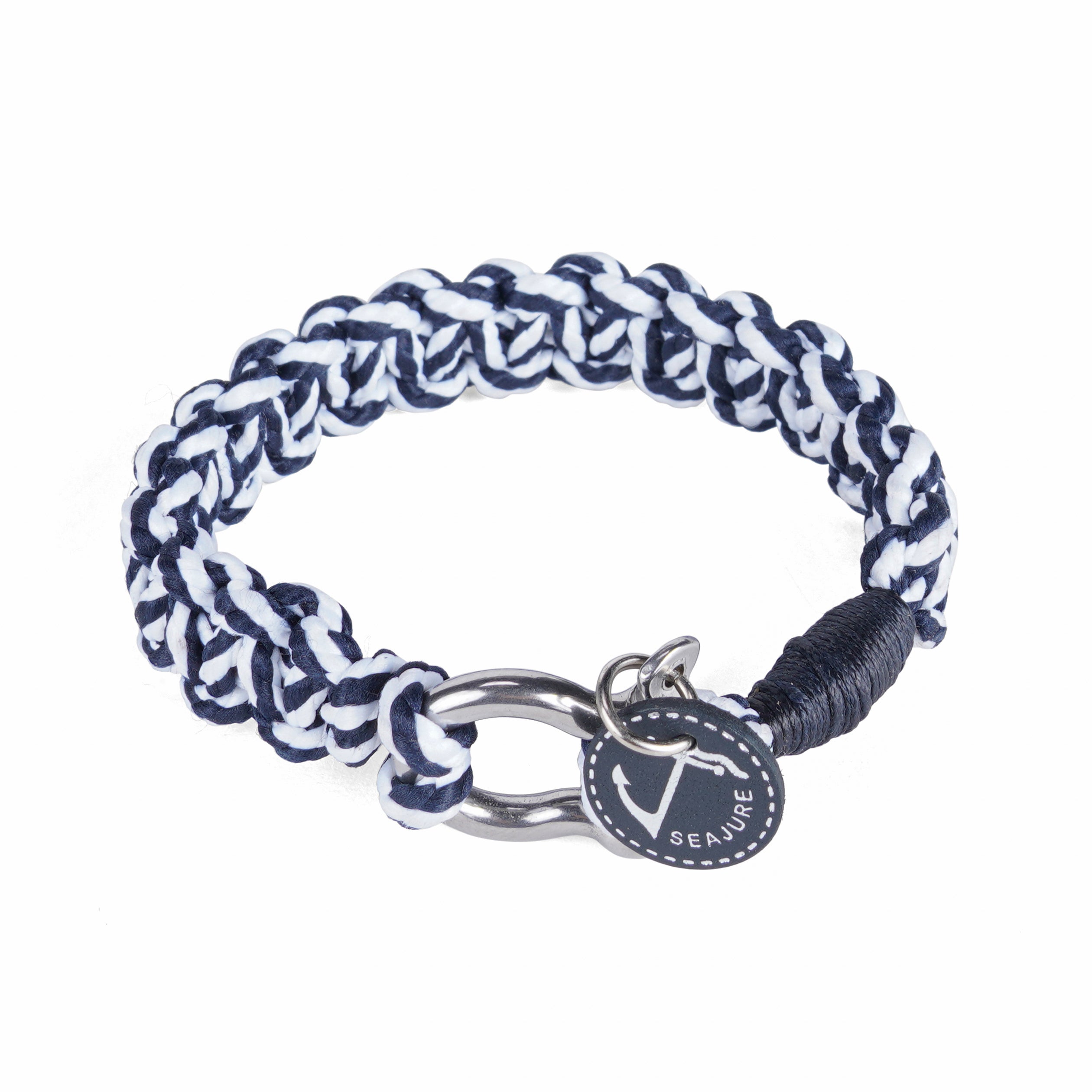 Nautical Braided Rope and Cord Vatuvara Bracelet featuring high-quality materials and a stainless steel clasp, handmade in Portugal.