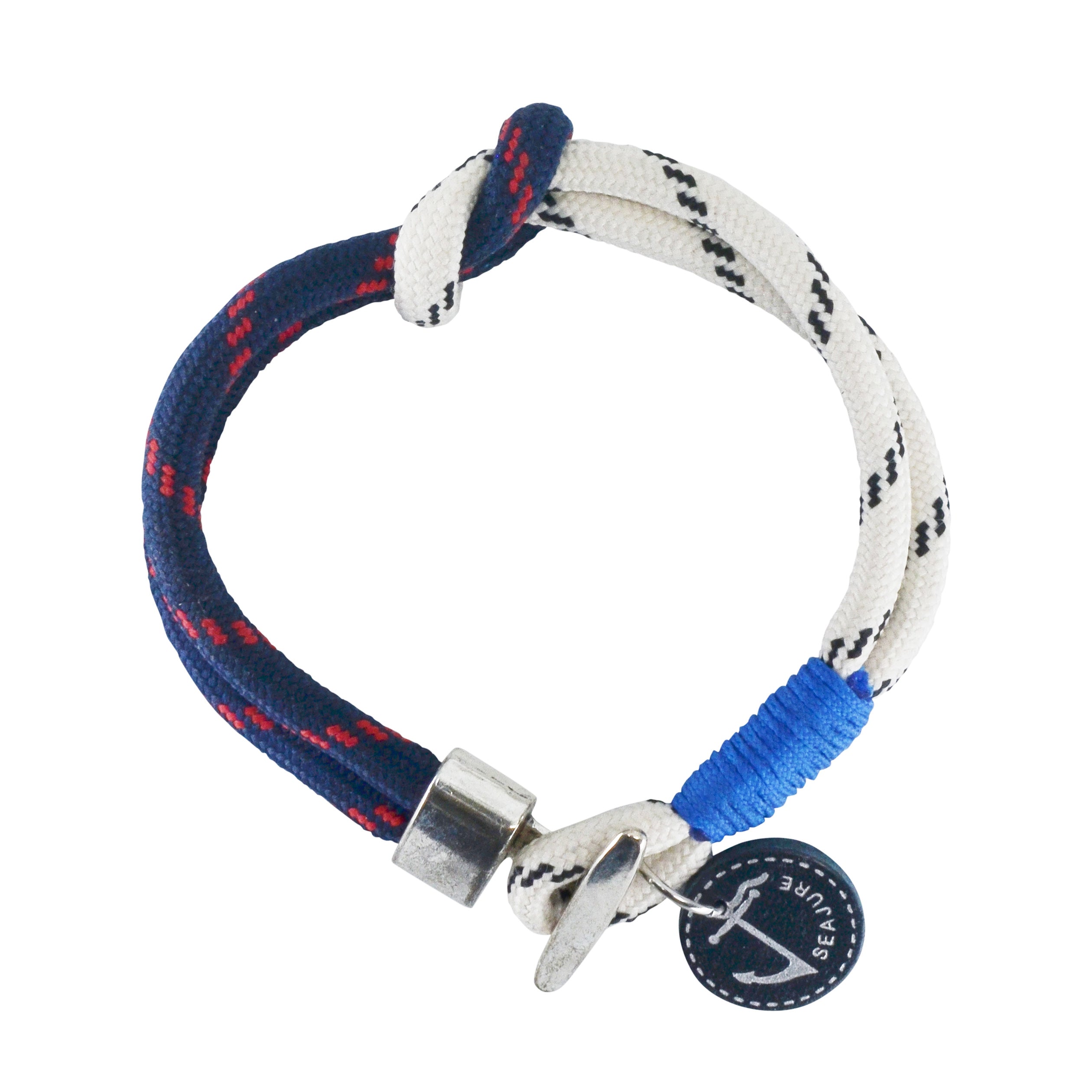 Nautical Rope Bali Bracelet featuring high-quality nautical rope and a stylish stainless-steel clasp, handmade in Portugal.