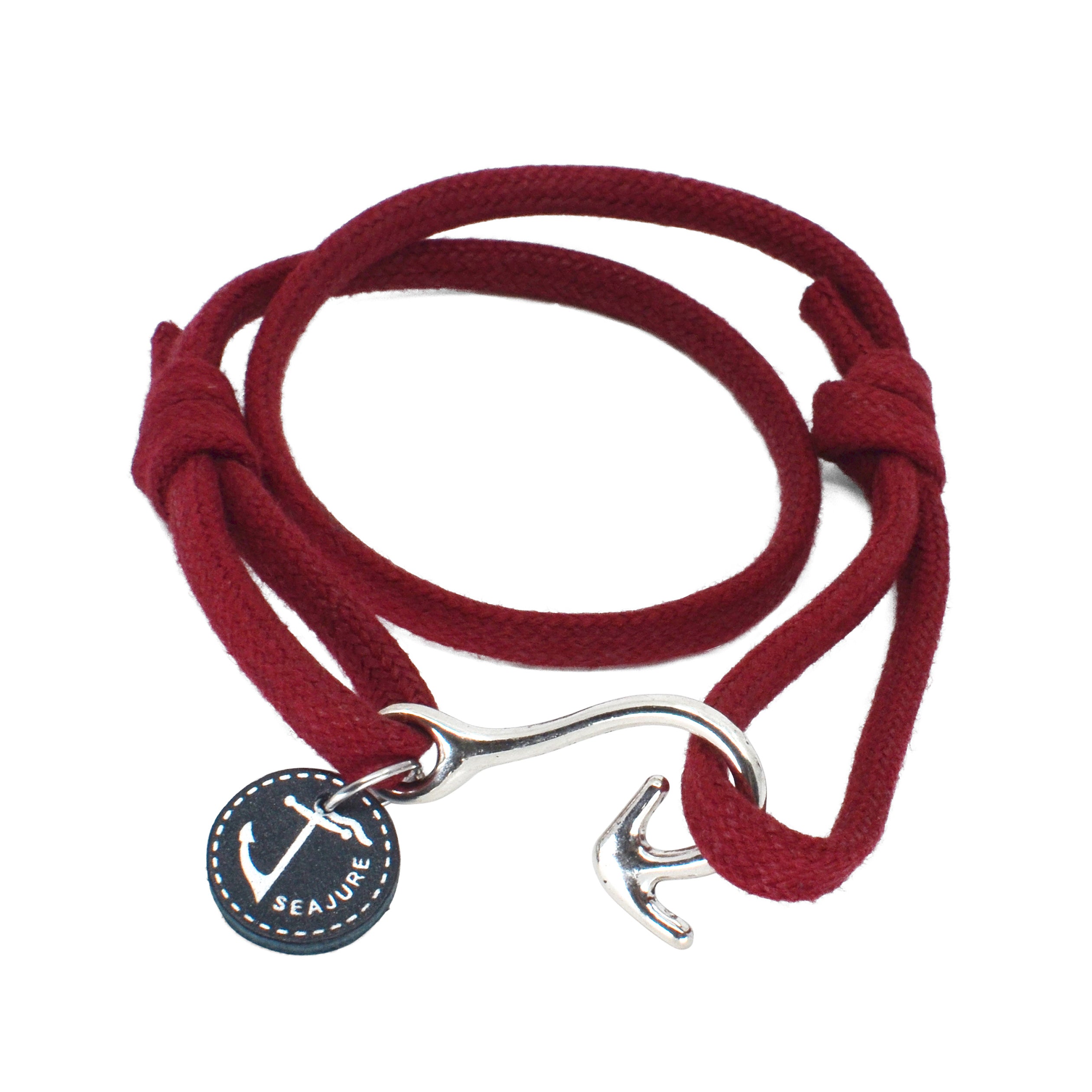 A stylish Rope Reunion Bracelet made from high-quality rope with a stainless-steel clasp, showcasing a nautical design.