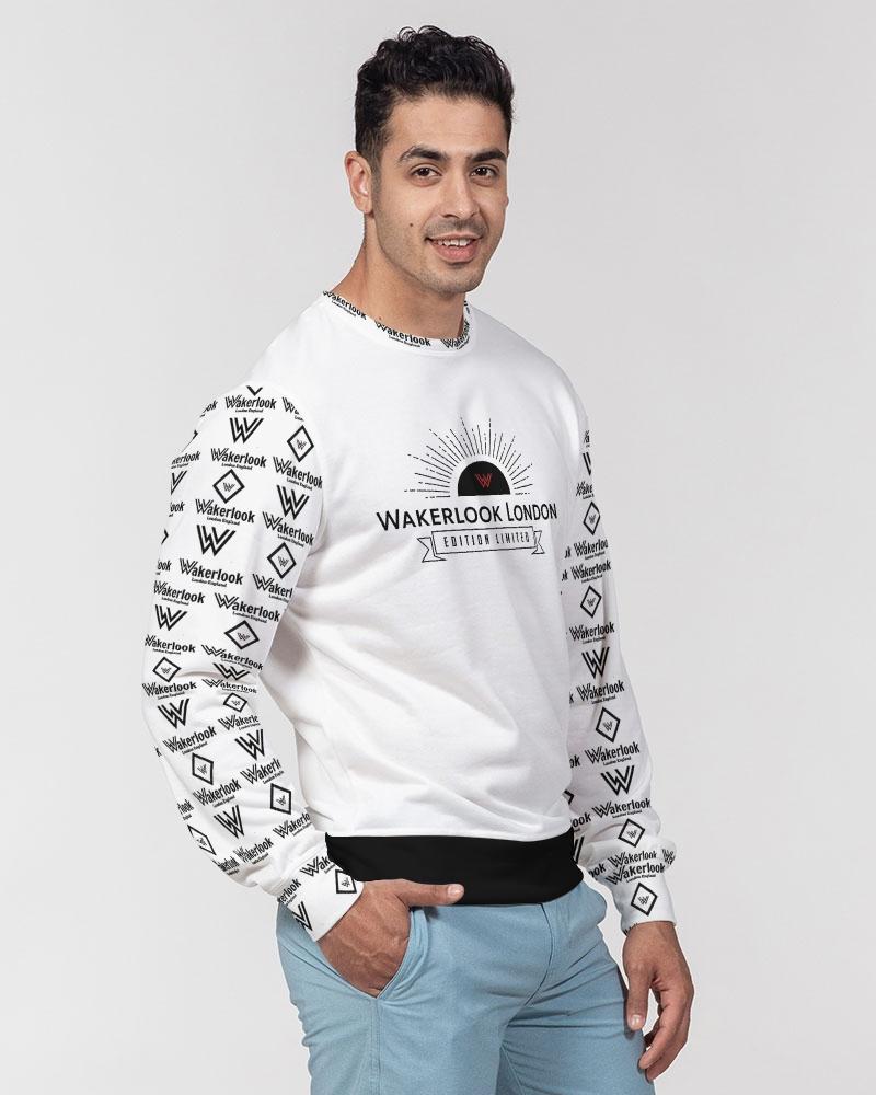 Wakerlook Classic French Terry Crewneck Pullover in a stylish setting, showcasing its soft fabric and classic crewneck design.