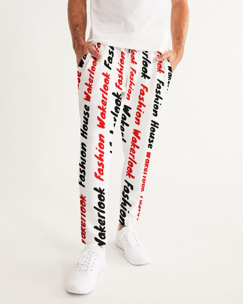 Wakerlook Fashion Men's Joggers featuring a drawstring waistband and side pockets, made from soft fabric.