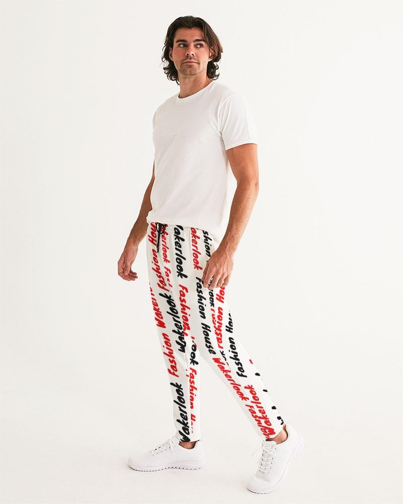 Wakerlook Fashion Men's Joggers featuring a drawstring waistband and side pockets, made from soft fabric.