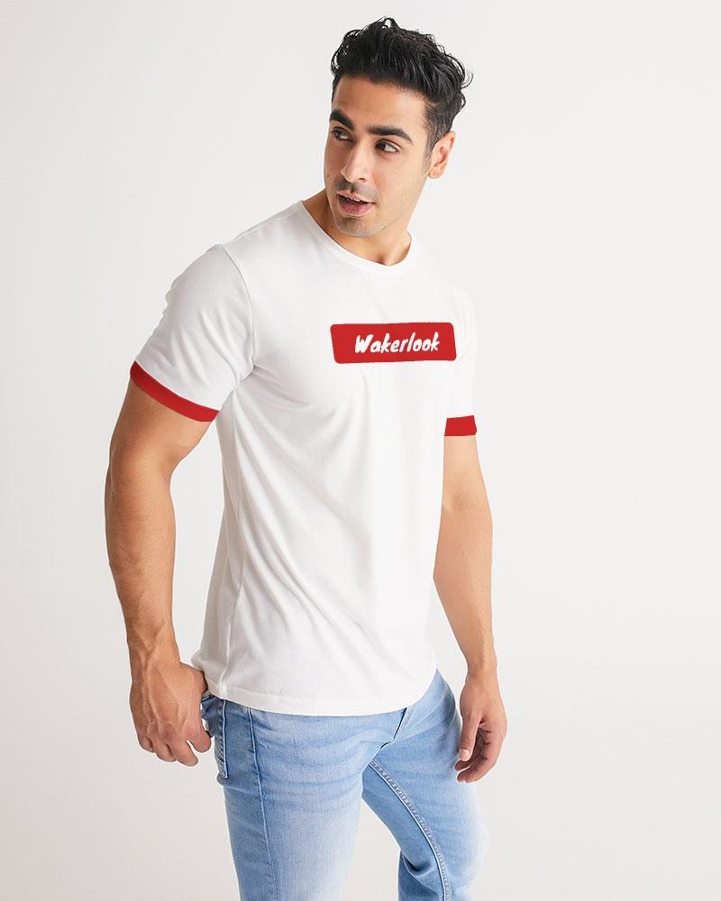 Wakerlook Men's Fashion Tee in a stylish crew neck design, showcasing premium fabric and topstitch seam detailing.