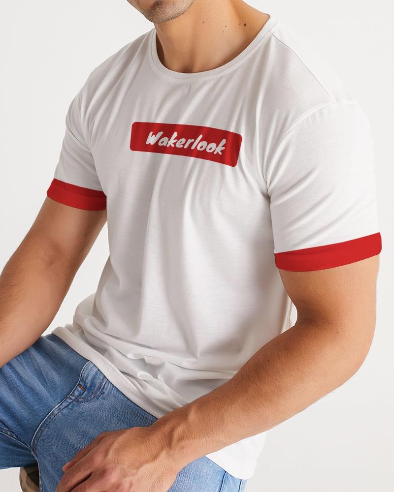 Wakerlook Men's Fashion Tee in a stylish crew neck design, showcasing premium fabric and topstitch seam detailing.