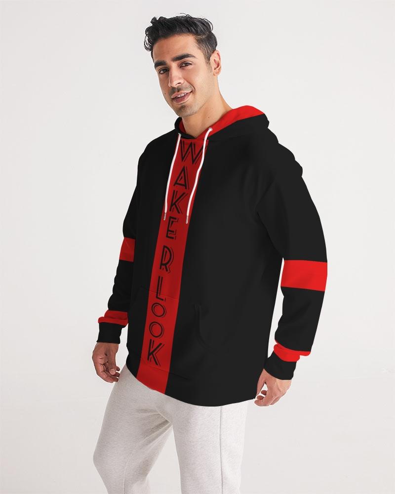 Wakerlook Men's Hoodie featuring adjustable drawstring hood, front pocket, and smooth fabric, perfect for casual wear.