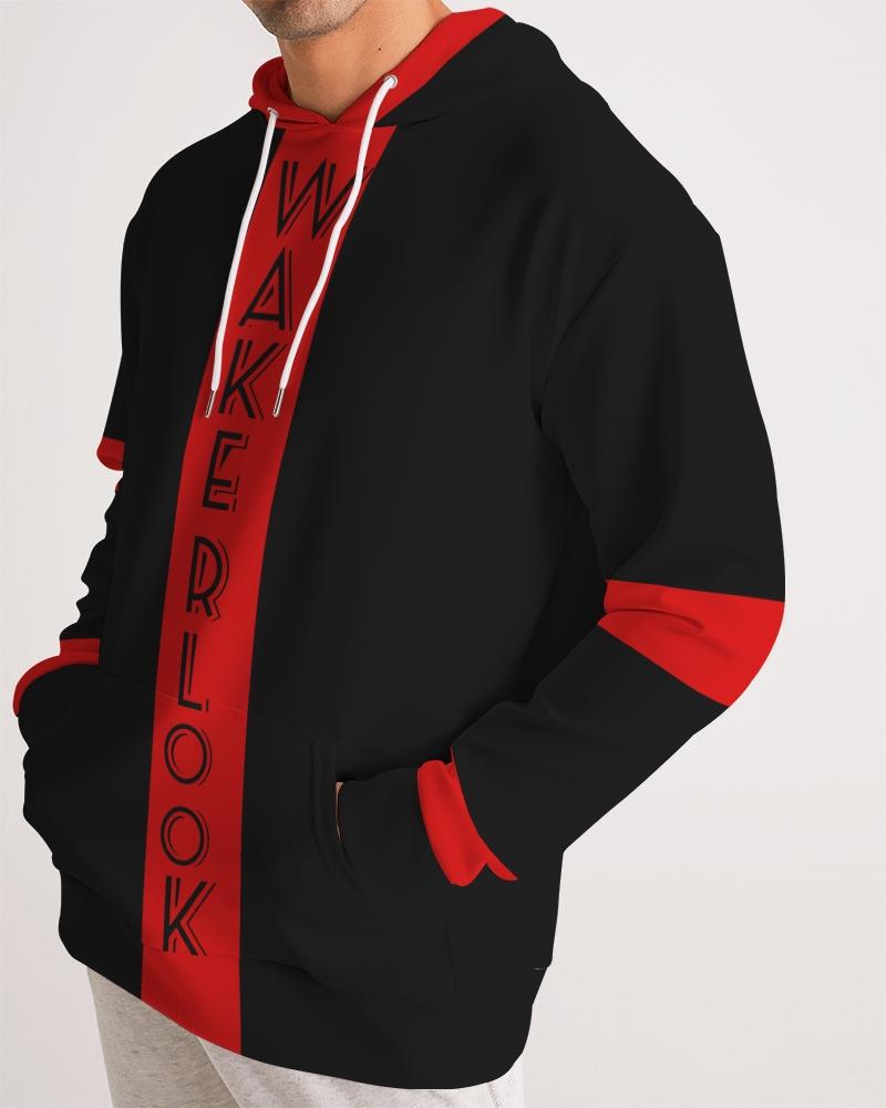 Wakerlook Men's Hoodie featuring adjustable drawstring hood, front pocket, and smooth fabric, perfect for casual wear.