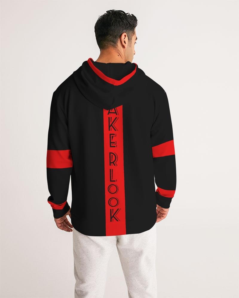 Wakerlook Men's Hoodie featuring adjustable drawstring hood, front pocket, and smooth fabric, perfect for casual wear.