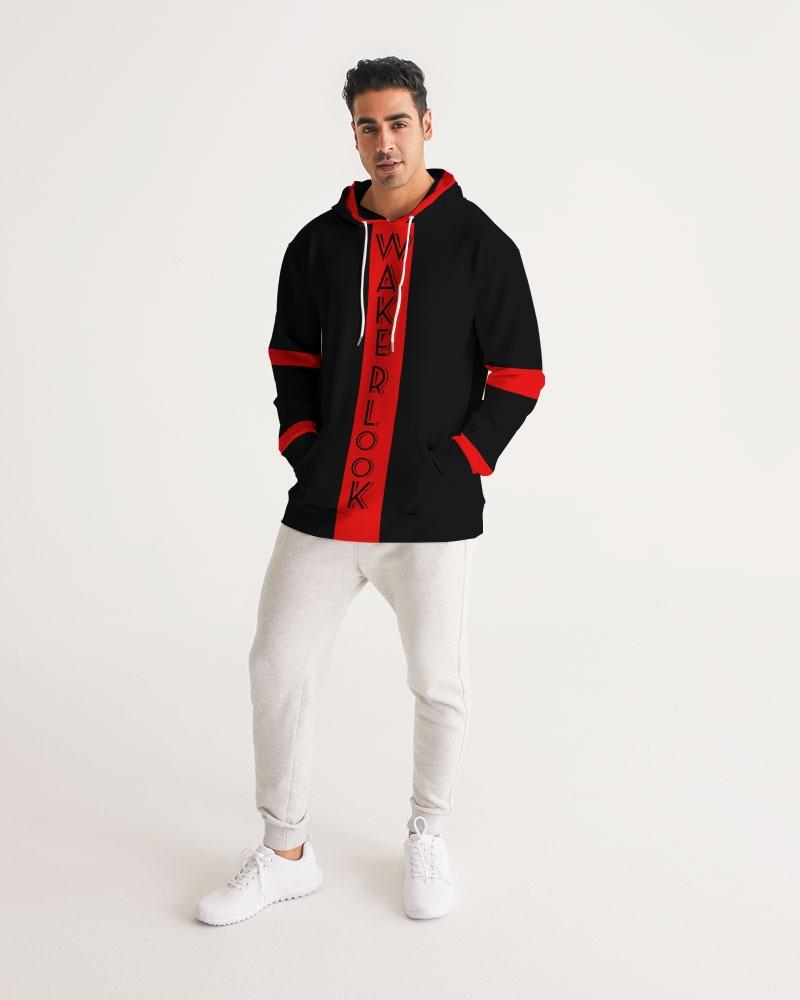 Wakerlook Men's Hoodie featuring adjustable drawstring hood, front pocket, and smooth fabric, perfect for casual wear.