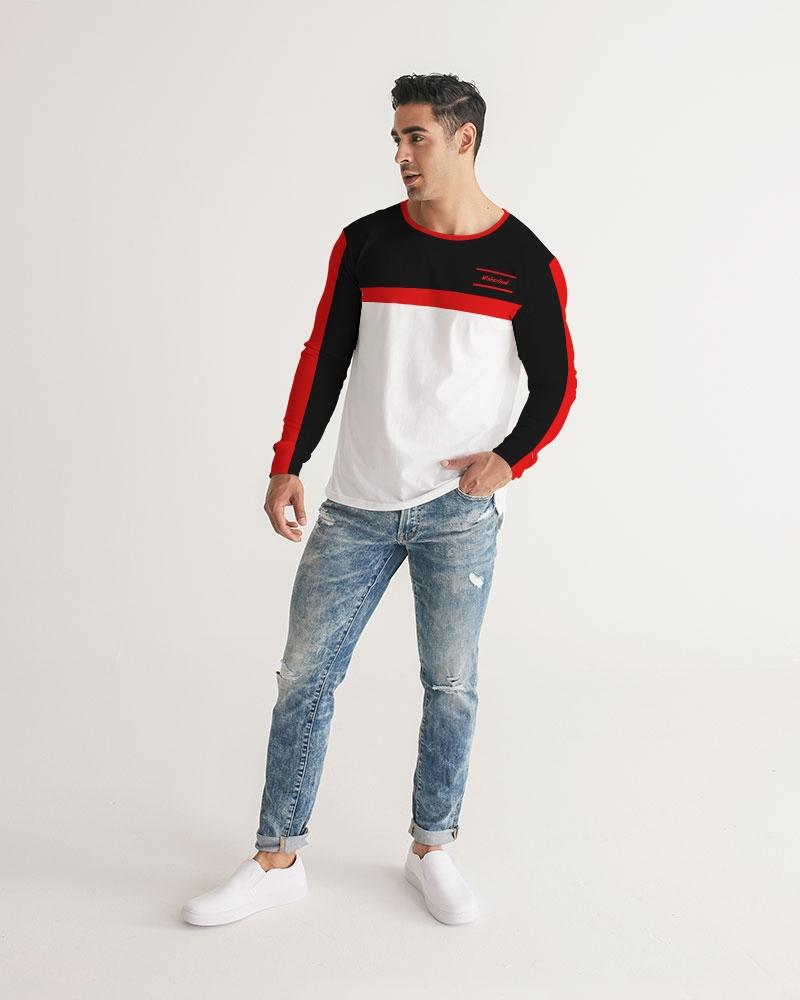 Wakerlook Men's Long Sleeve Tee in soft fabric, featuring a classic crew neck and slim fit design, perfect for cooler weather.