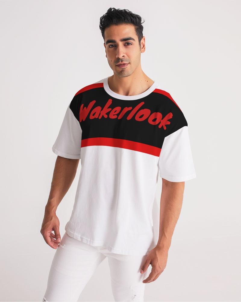 Wakerlook Men's Premium Heavyweight Tee featuring a relaxed fit, dropped shoulders, and soft french terry fabric in a stylish oversized design.