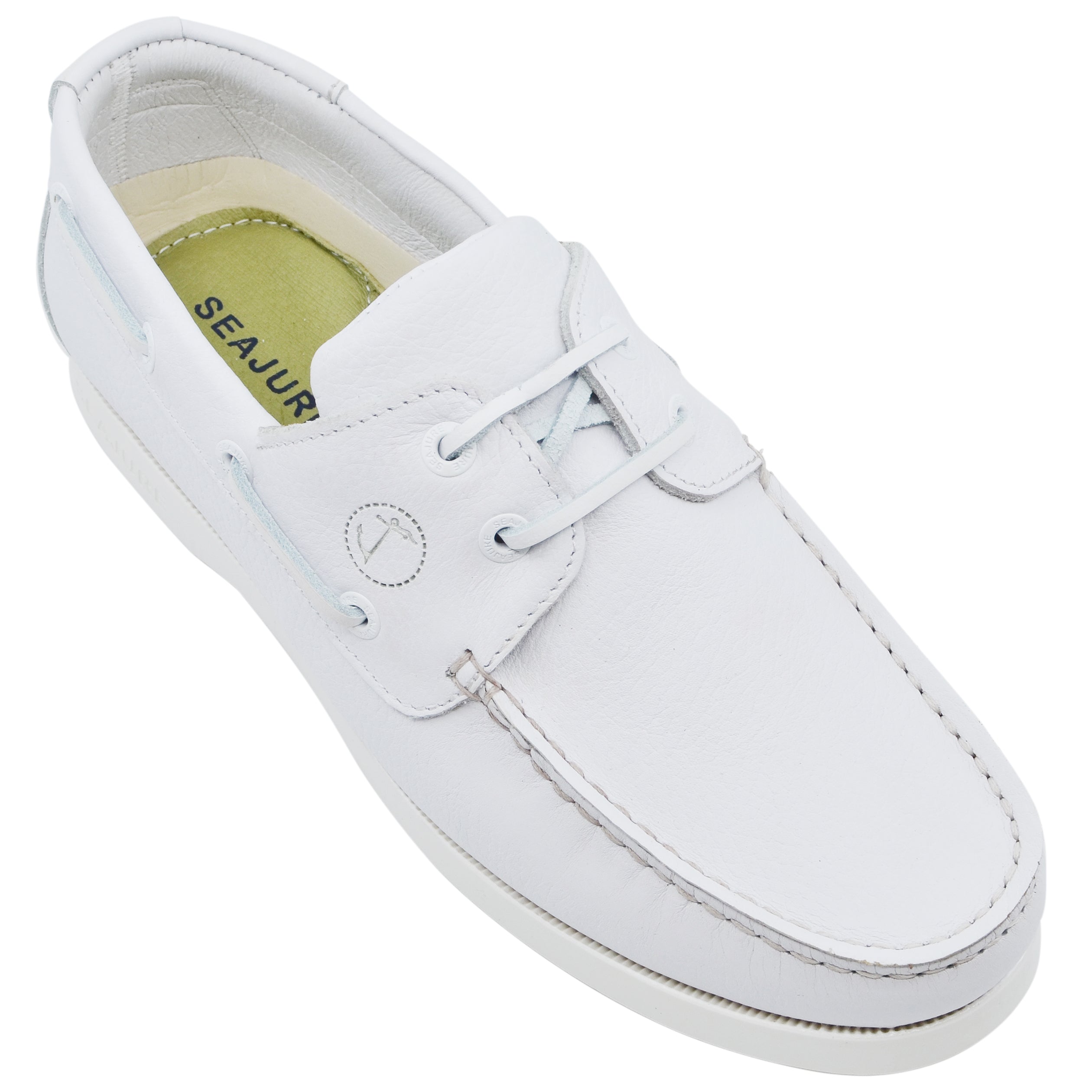 Seajure Shoal Bay women's boat shoe in elegant design, showcasing high-quality leather and durable outsole.