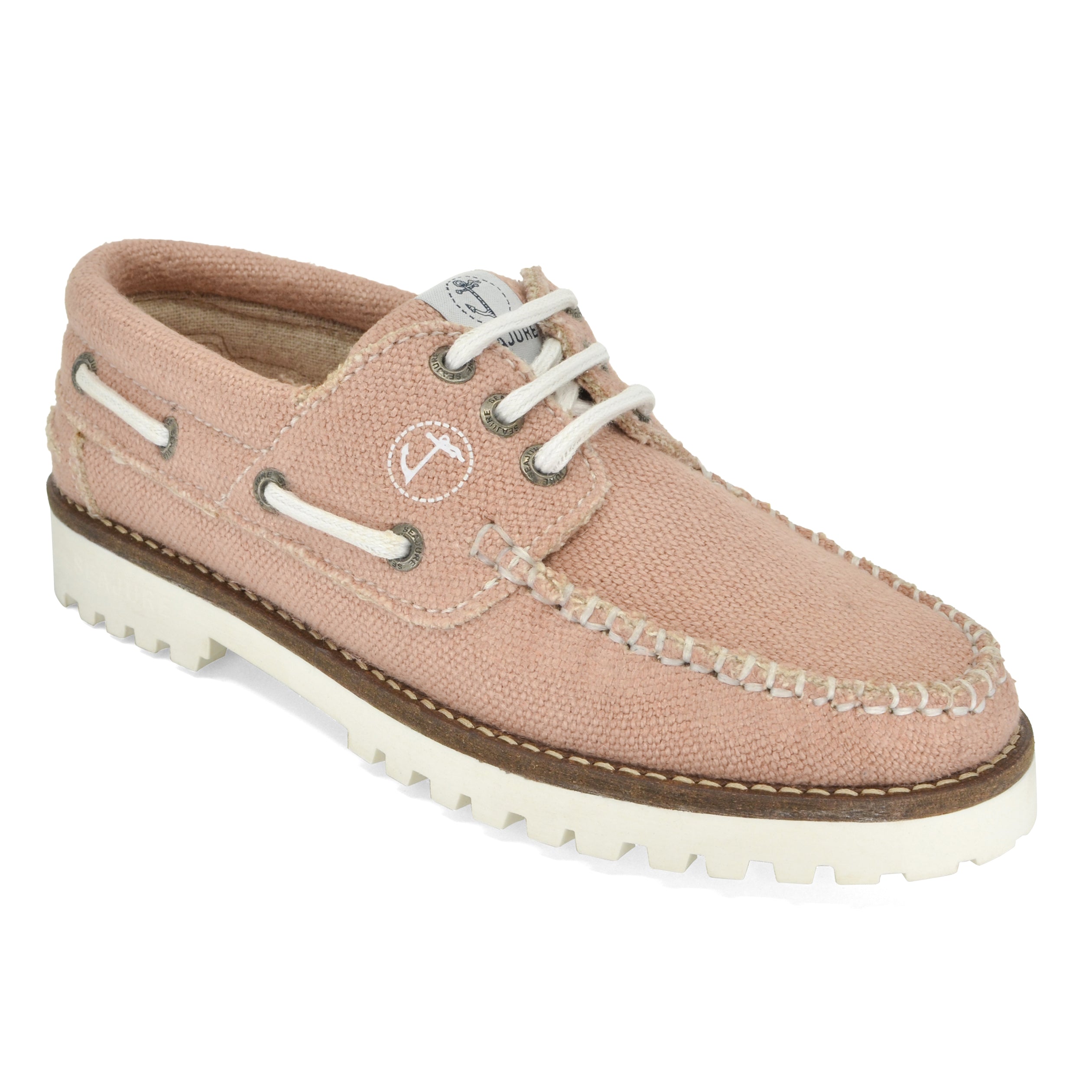 Seajure Women Hemp & Vegan Boat Shoe Pasjaca, showcasing premium hemp material and stylish design.