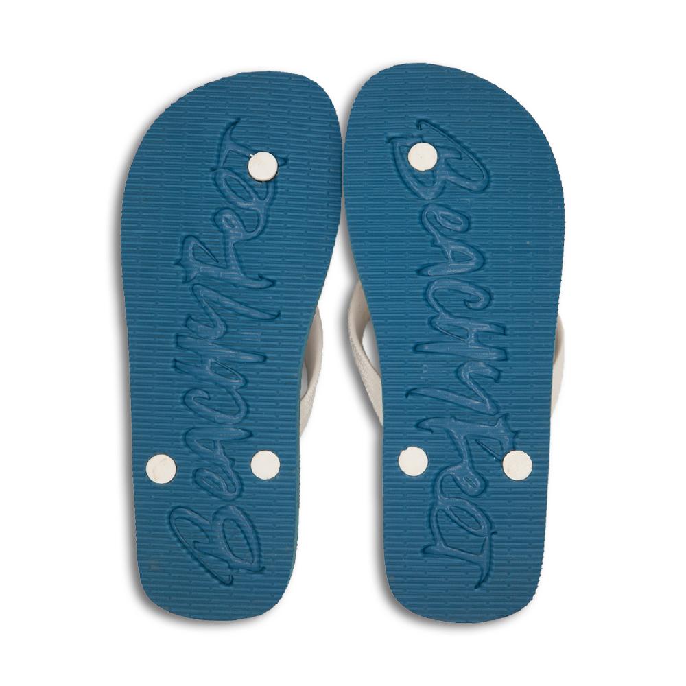 BeachyFeet® - Banus flip flops featuring a geometric pattern, lightweight design, and rugged strap, perfect for summer beach outings.