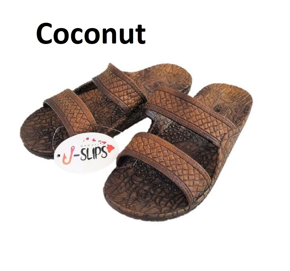 Men's Classic J-Slips Hawaiian Jesus Sandals in five vibrant colors, showcasing their rubber material and air pocket footbed for comfort.