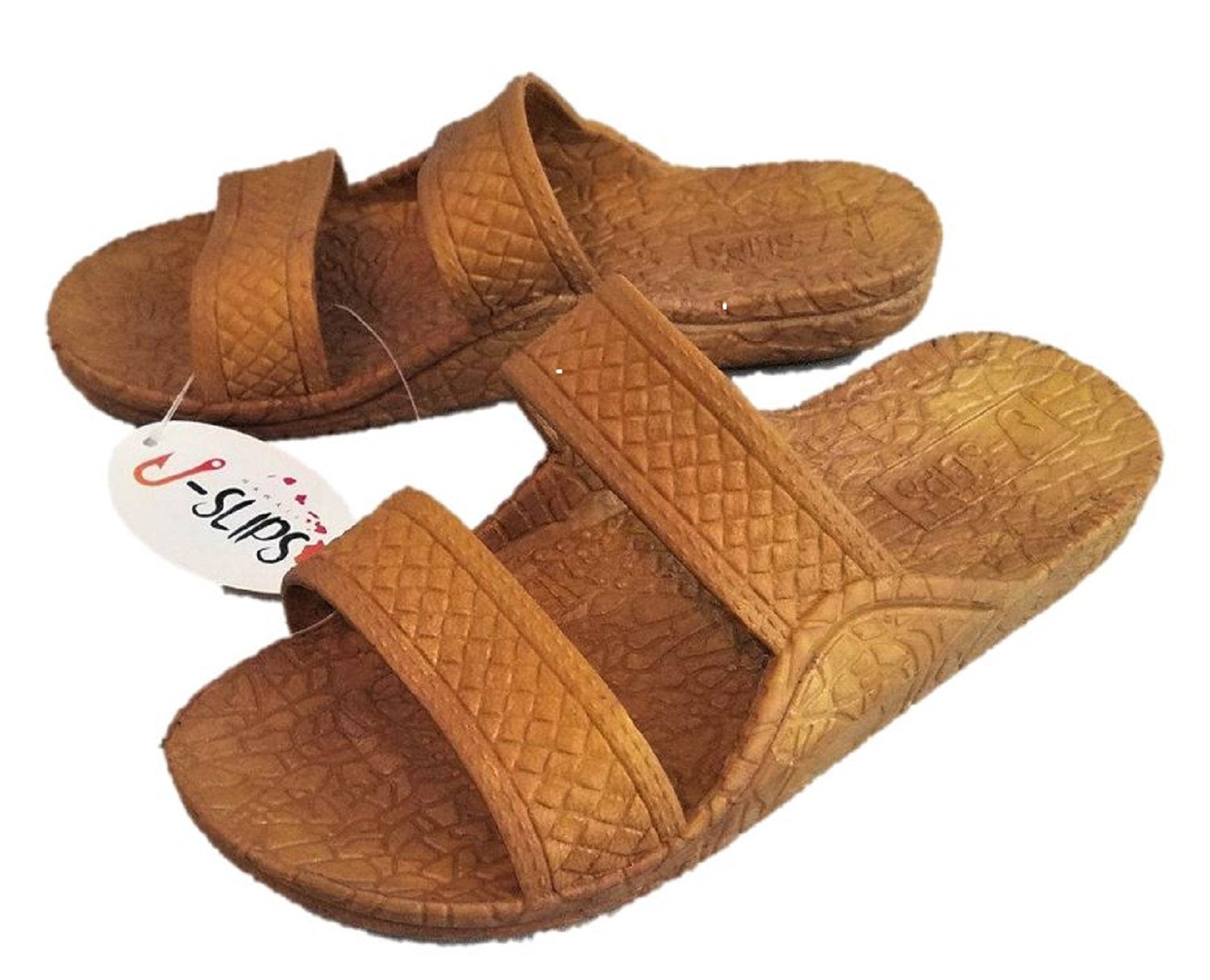 Men's Classic J-Slips Hawaiian Jesus Sandals in five vibrant colors, showcasing their rubber material and air pocket footbed for comfort.