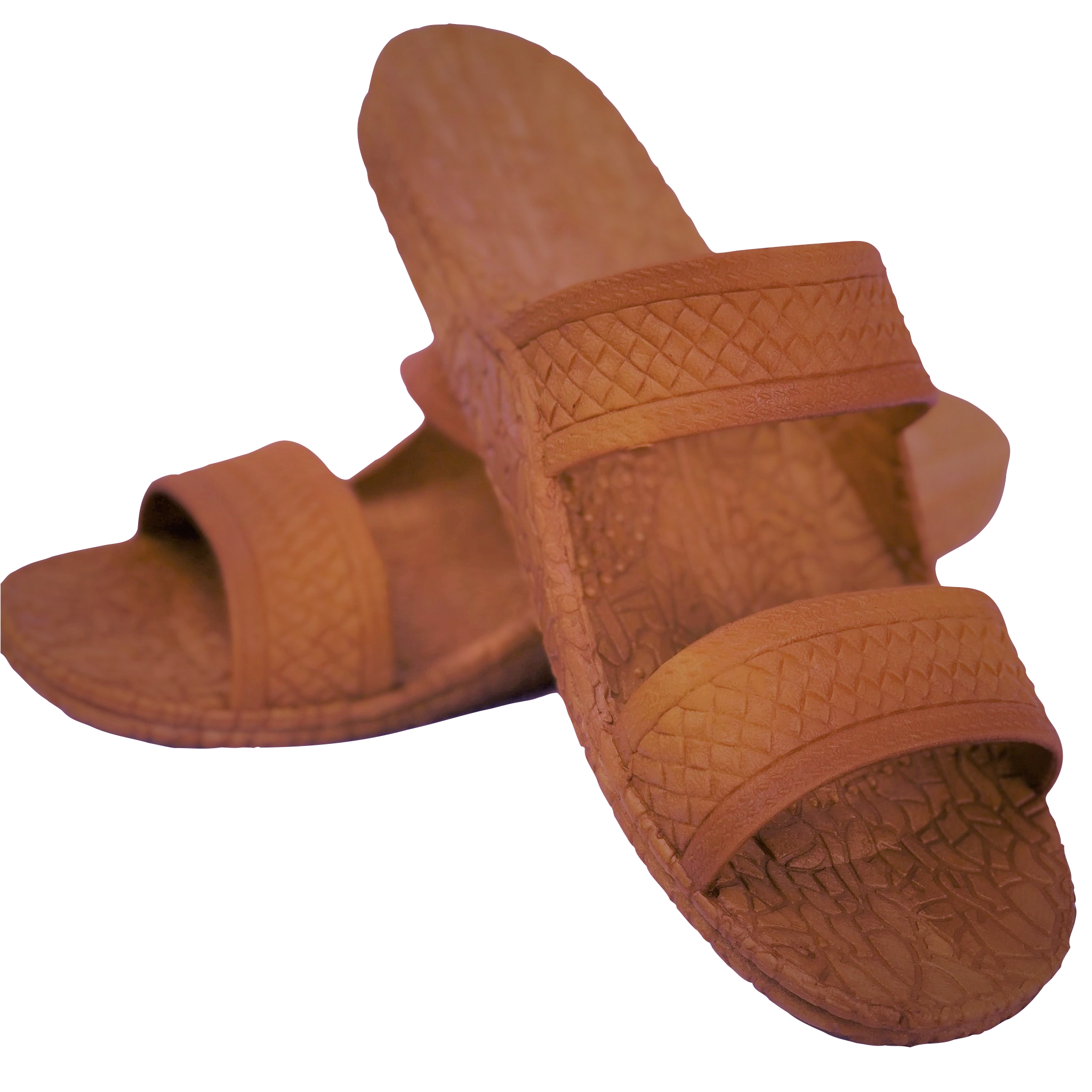 Men's Classic J-Slips Hawaiian Jesus Sandals in five vibrant colors, showcasing their rubber material and air pocket footbed for comfort.