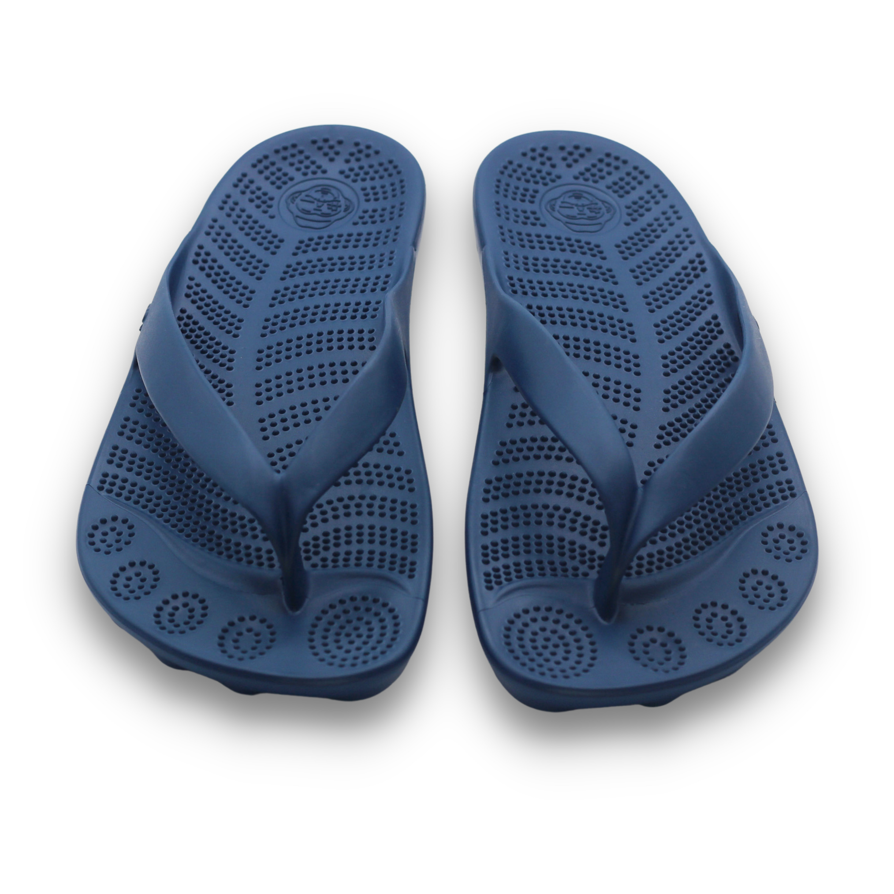 Navy Blue GUDO flip flops showcasing a minimalist design with a comfortable footbed.