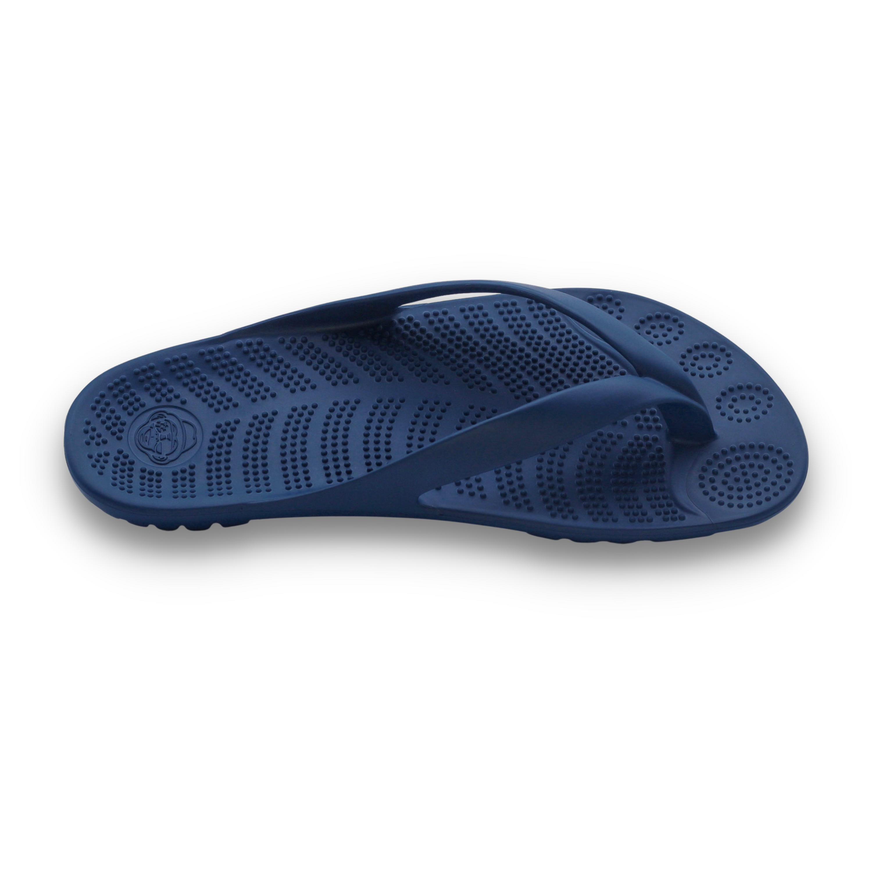 Navy Blue GUDO flip flops showcasing a minimalist design with a comfortable footbed.