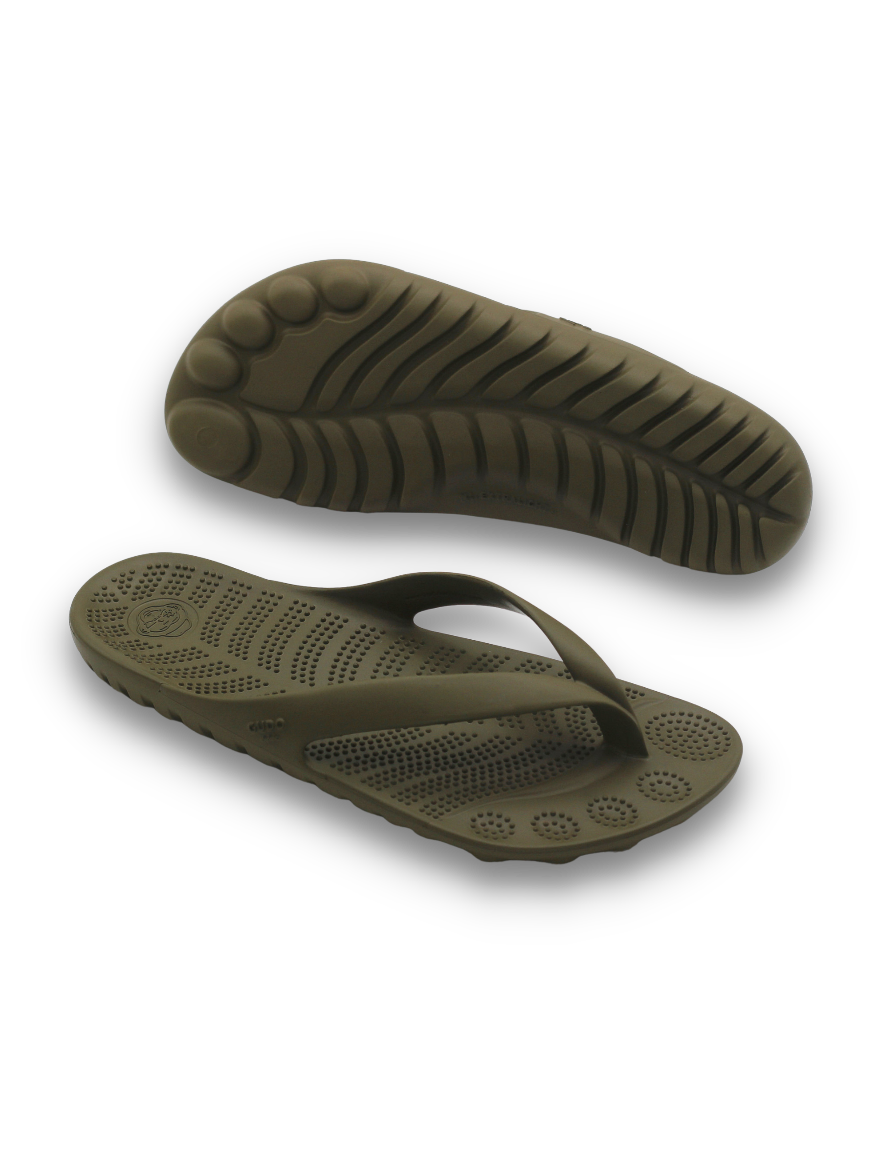 Seaweed Green Flip-Flops featuring a minimalist design and eco-friendly material, perfect for beach and casual wear.