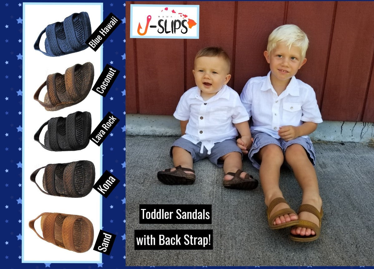 Toddler Back-Strap Classic J-Slips in vibrant colors, featuring a secure back-strap design for comfort and safety during walking.