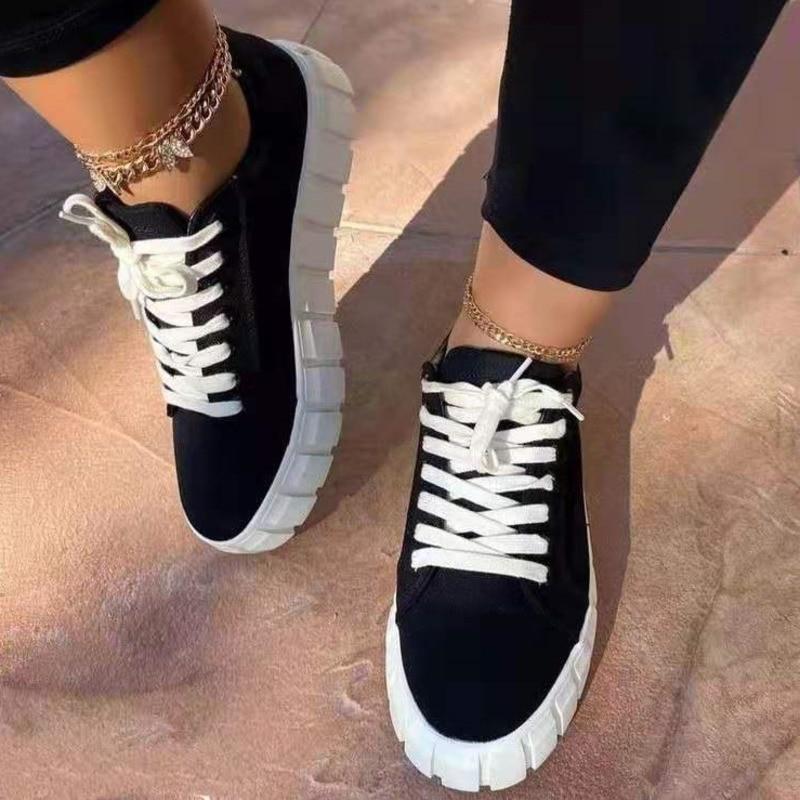 Pinterest Women Sneaker featuring a light breathable design, vulcanized construction, stylish platform, and lace-up closure, perfect for casual wear.