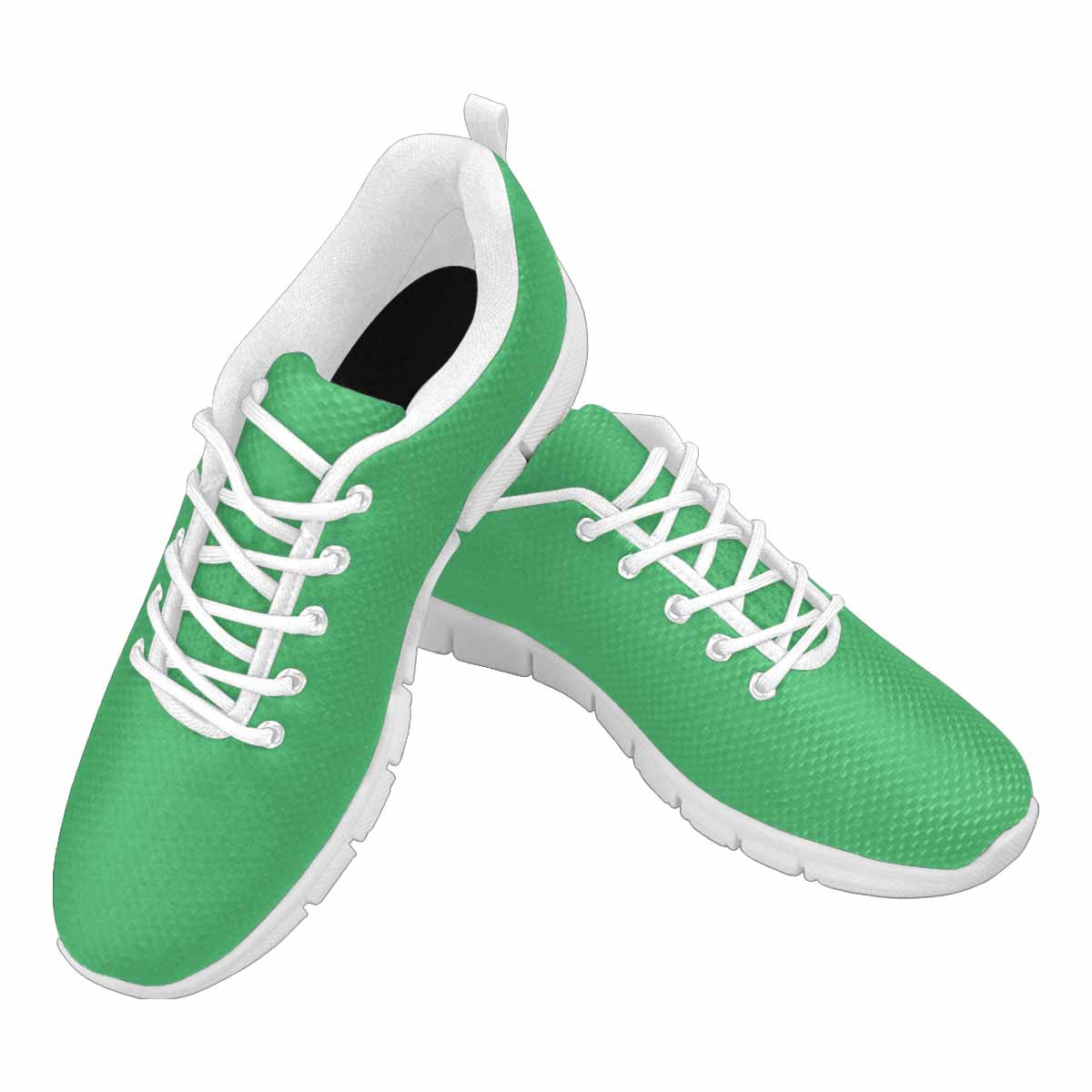 Emerald green sneakers for men, featuring a breathable mesh upper and durable outsole, perfect for running and exercise.