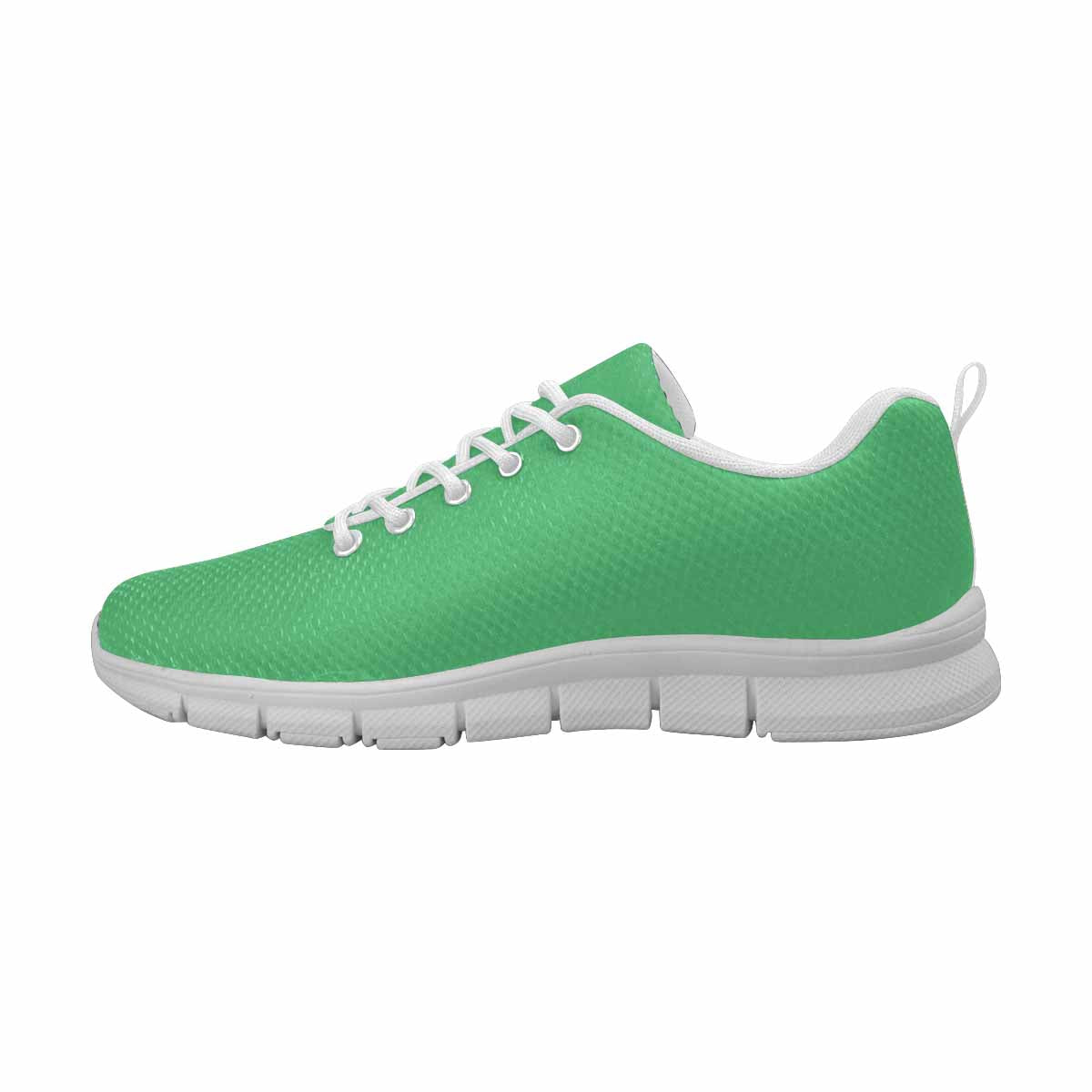 Emerald green sneakers for men, featuring a breathable mesh upper and durable outsole, perfect for running and exercise.