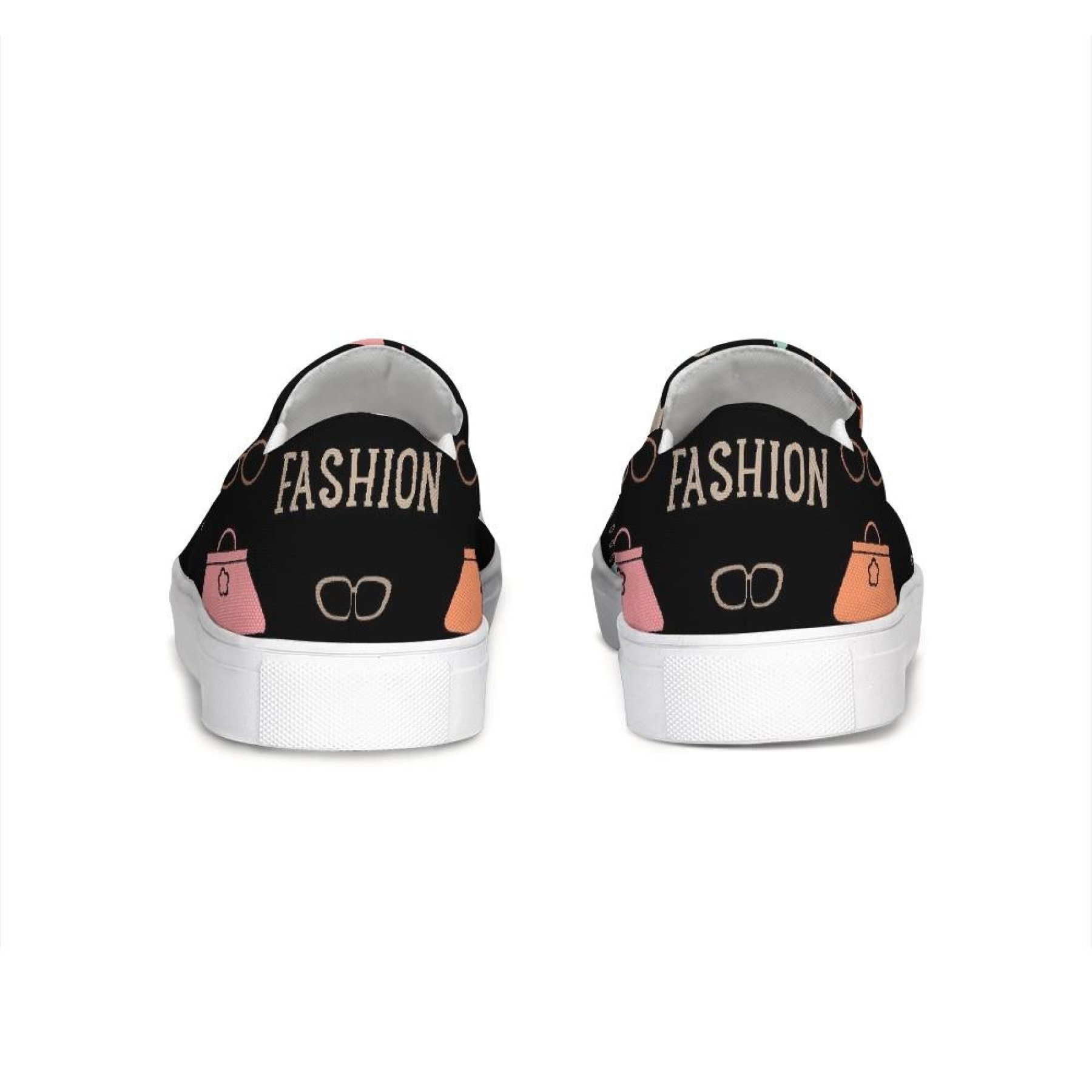 Stylish women's slip-on canvas sneakers in a fashionable design, perfect for casual wear and everyday activities.