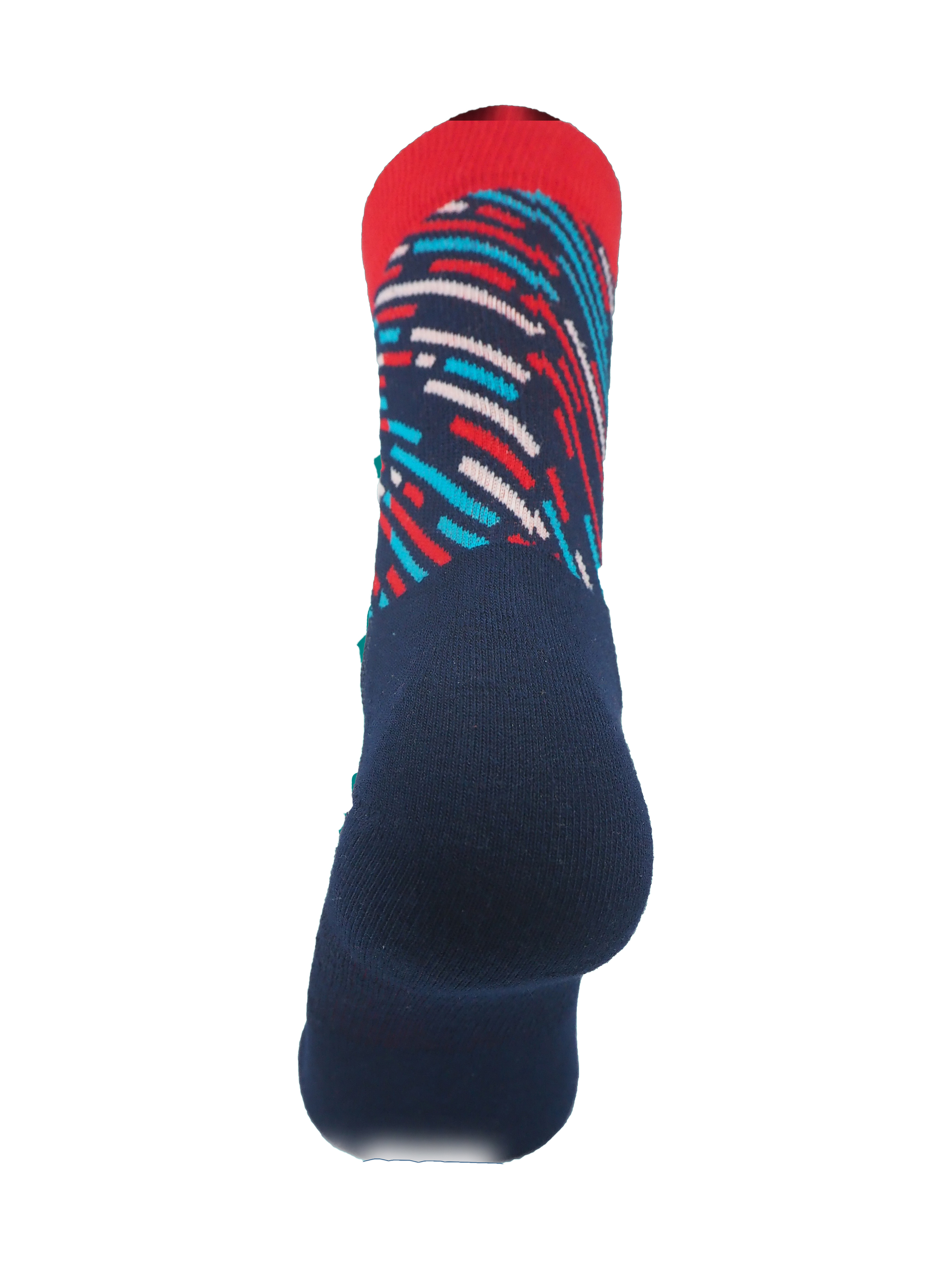 Menorca 5x socks made from Coolmax and cotton, showcasing breathable zones and comfortable fit, available in various sizes.