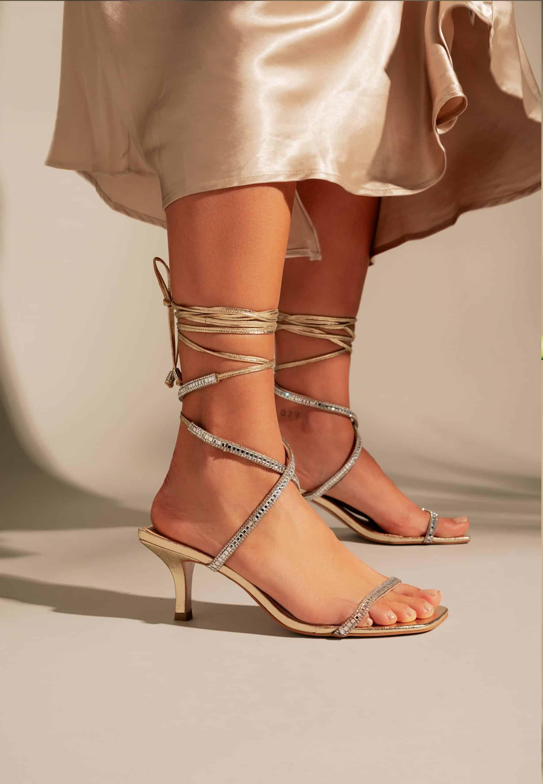 Aroeira Ankle Straps Heels Sandals by Mangará, featuring an elegant design with an 8cm heel and chic ankle strap, crafted from premium leather.