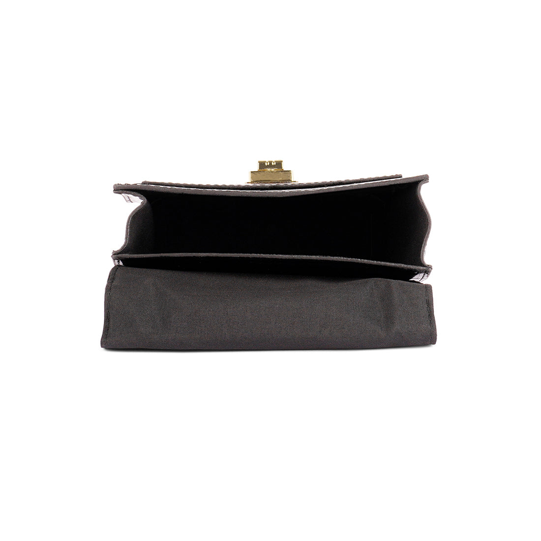 Black Multi Strap Mini Clutch Sling Bag with animal skin print and adjustable straps, perfect for parties.