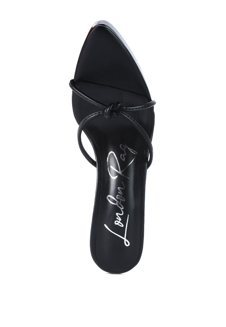 Bondage High Heel Lace Up Heels featuring a strappy design and pointed toe, perfect for stylish summer outings.