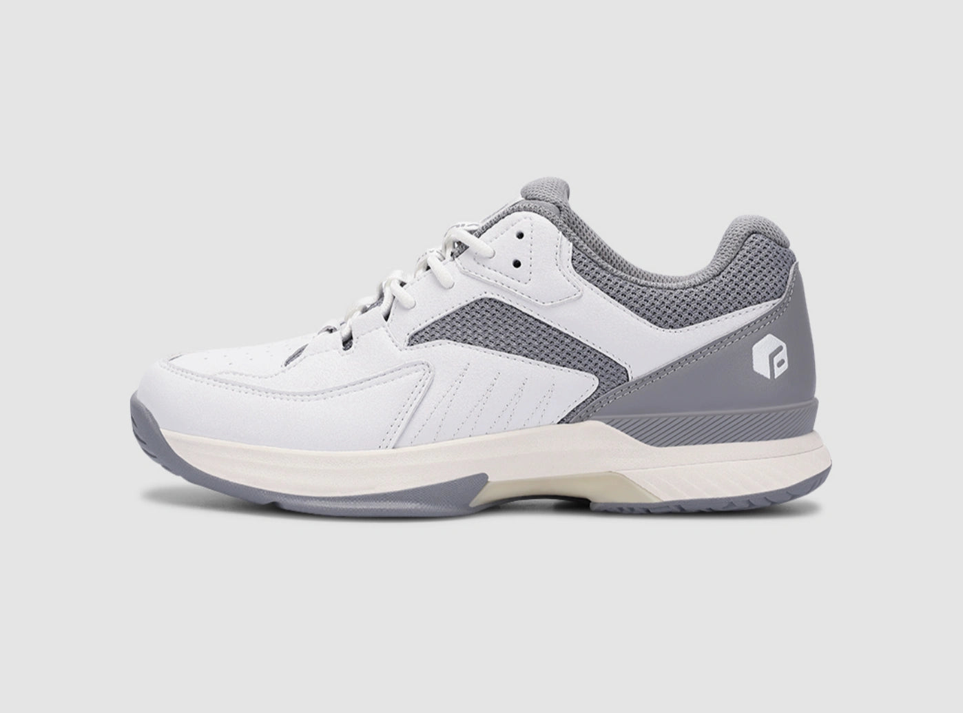 FitVille Men's Court Tennis Amadeus V1 shoes in black, white, orange, and khaki, showcasing a modern design with a wide toe box and breathable upper.