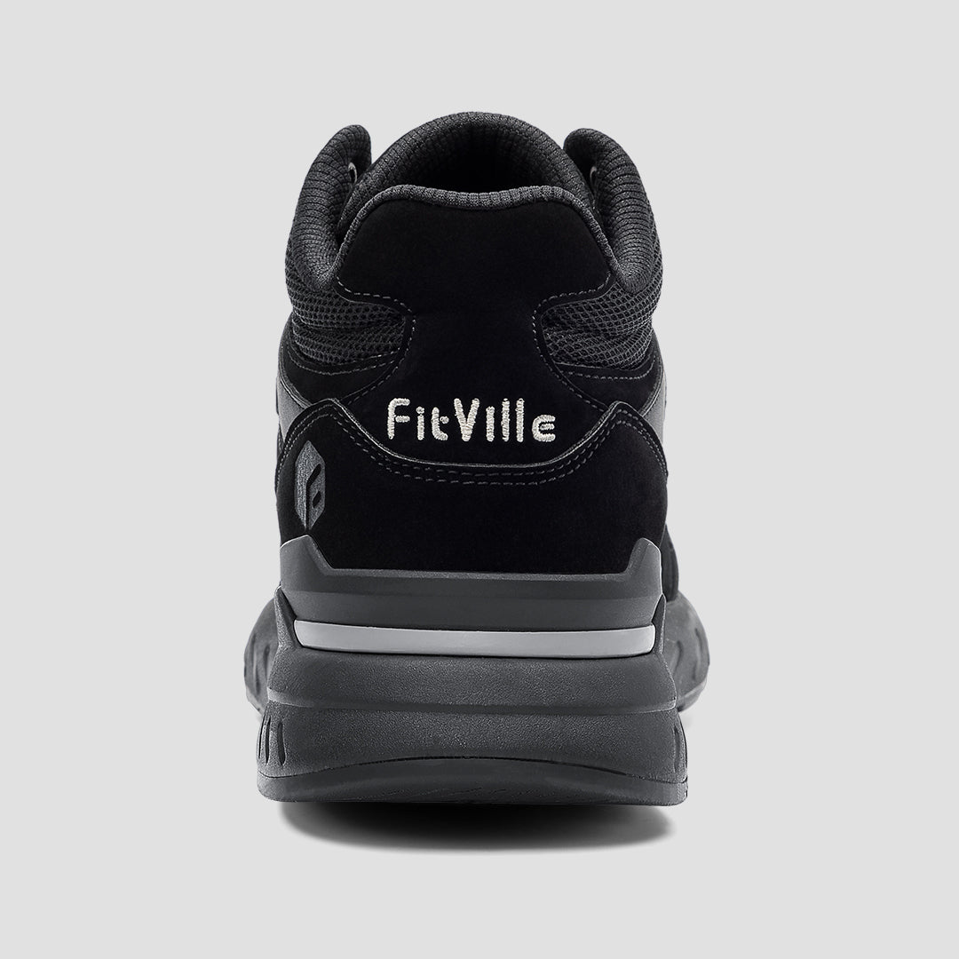 FitVille Men's High-top Rebound Core Walking Shoes V4 showcasing ankle support and stylish design.