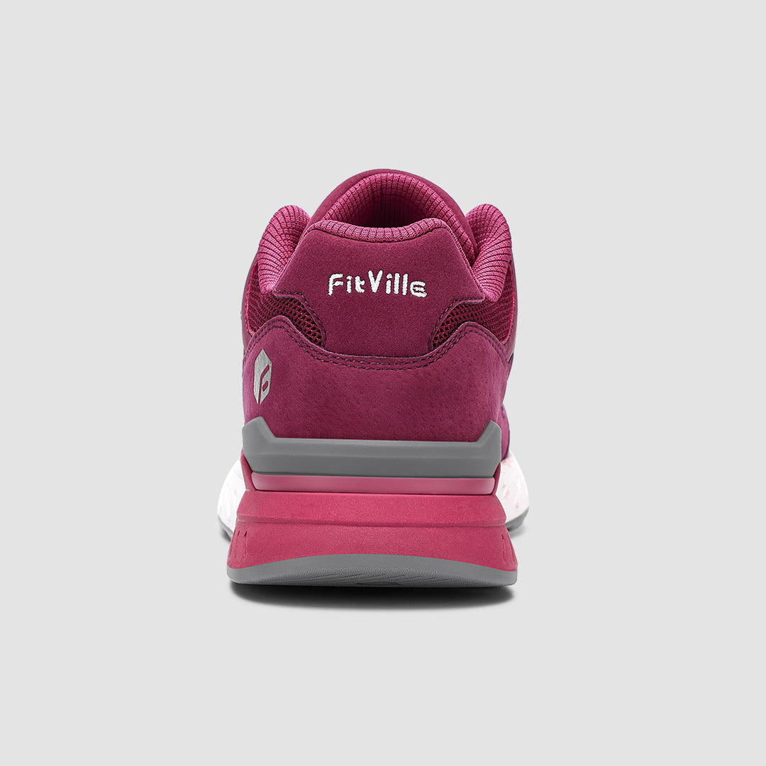 FitVille Women's Rebound Core Walking Shoes V1 showcasing a stylish design with a wide toe box and cushioned sole for comfort.