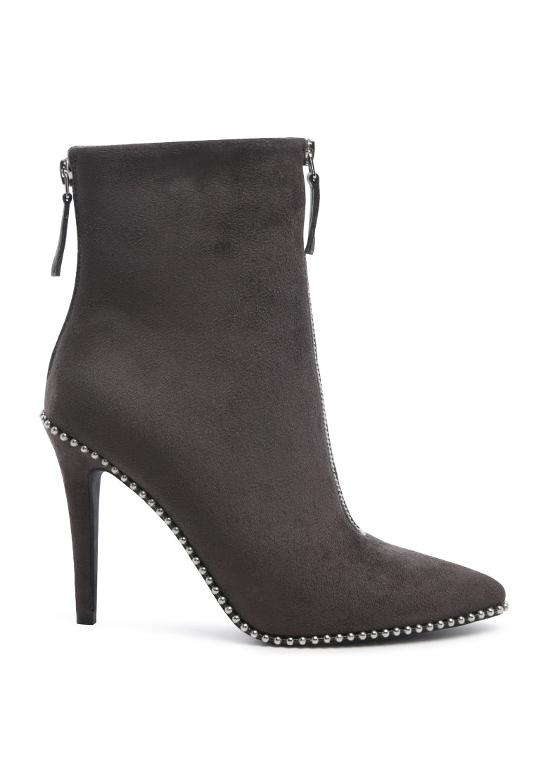 Harper Elegant Comfortable Boots for Women, featuring a stylish ankle length design with a stack heel and soft insole.