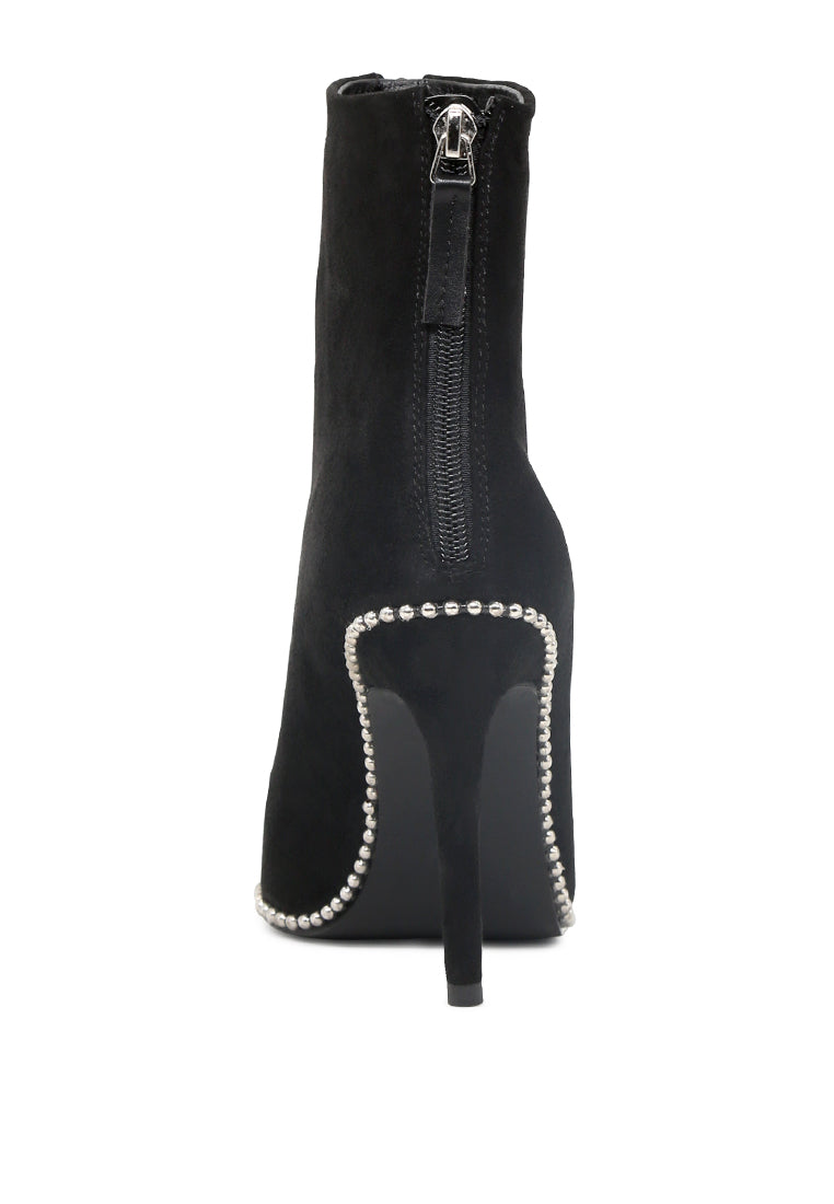 Harper Elegant Comfortable Boots for Women, featuring a stylish ankle length design with a stack heel and soft insole.