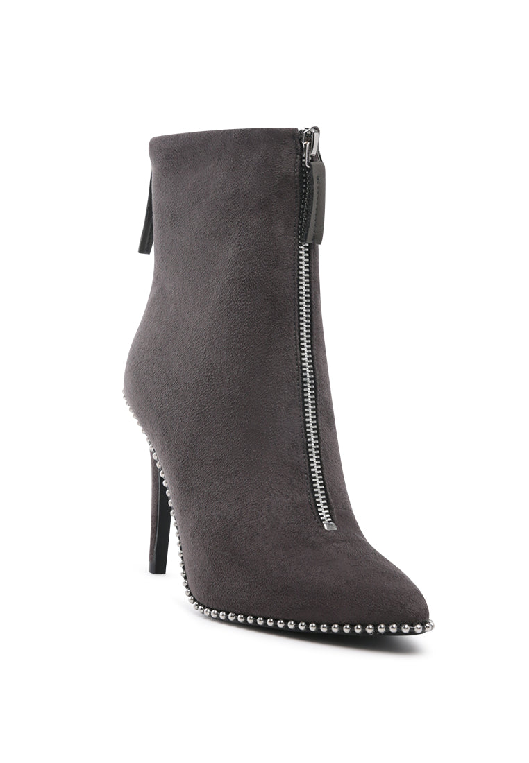 Harper Elegant Comfortable Boots for Women, featuring a stylish ankle length design with a stack heel and soft insole.