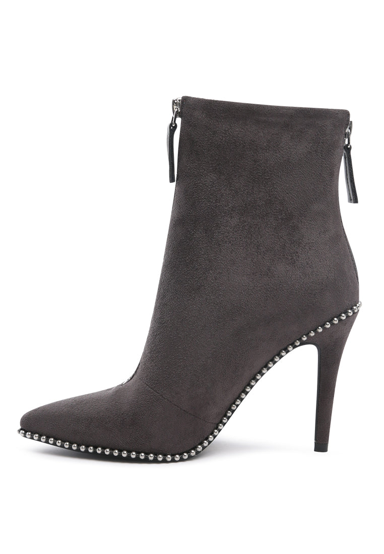 Harper Elegant Comfortable Boots for Women, featuring a stylish ankle length design with a stack heel and soft insole.