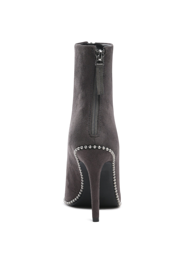 Harper Elegant Comfortable Boots for Women, featuring a stylish ankle length design with a stack heel and soft insole.