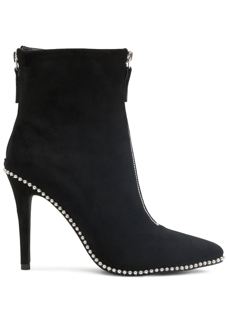 Harper Elegant Comfortable Boots for Women, featuring a stylish ankle length design with a stack heel and soft insole.