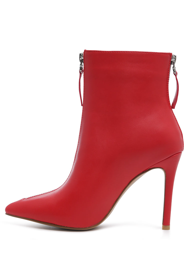 Hazel Elegant Comfortable Boots for Women featuring a stylish stiletto heel and ankle-length design, perfect for any occasion.