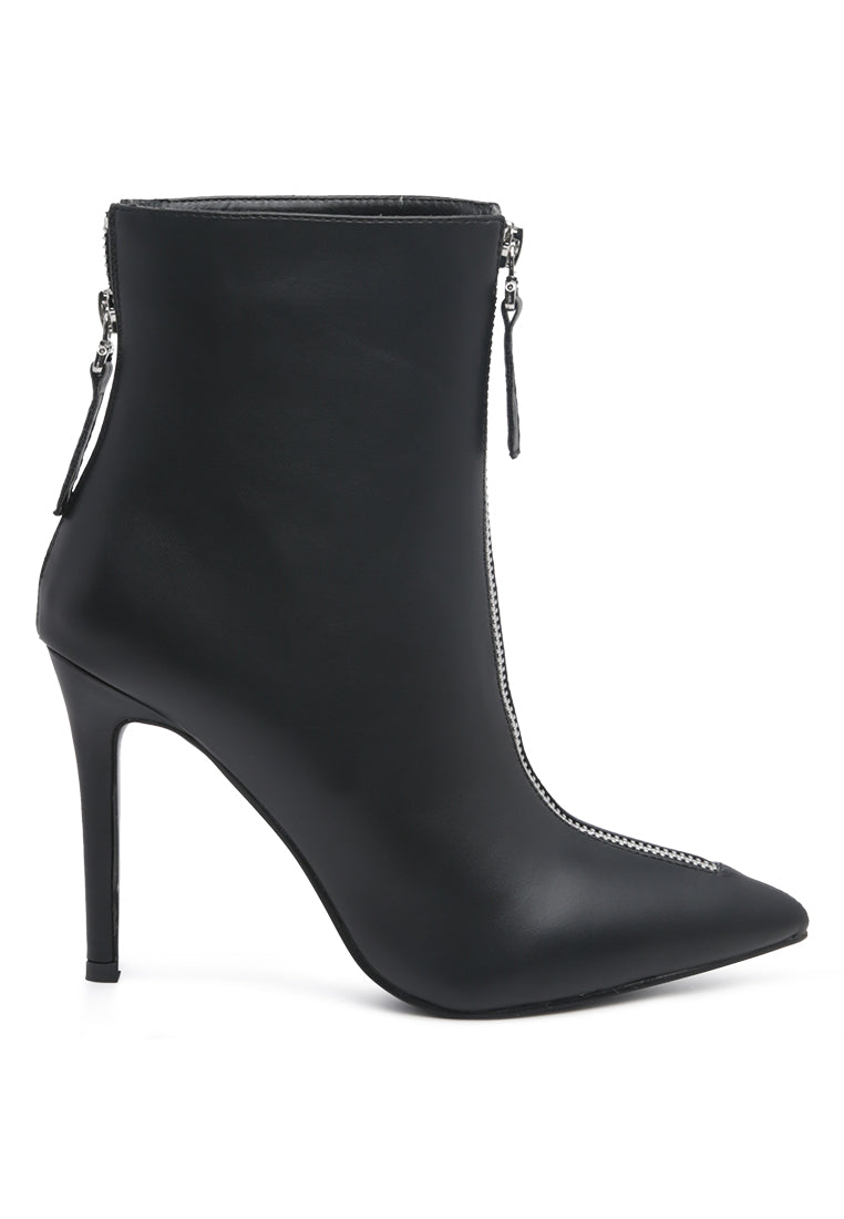 Hazel Elegant Comfortable Boots for Women featuring a stylish stiletto heel and ankle-length design, perfect for any occasion.